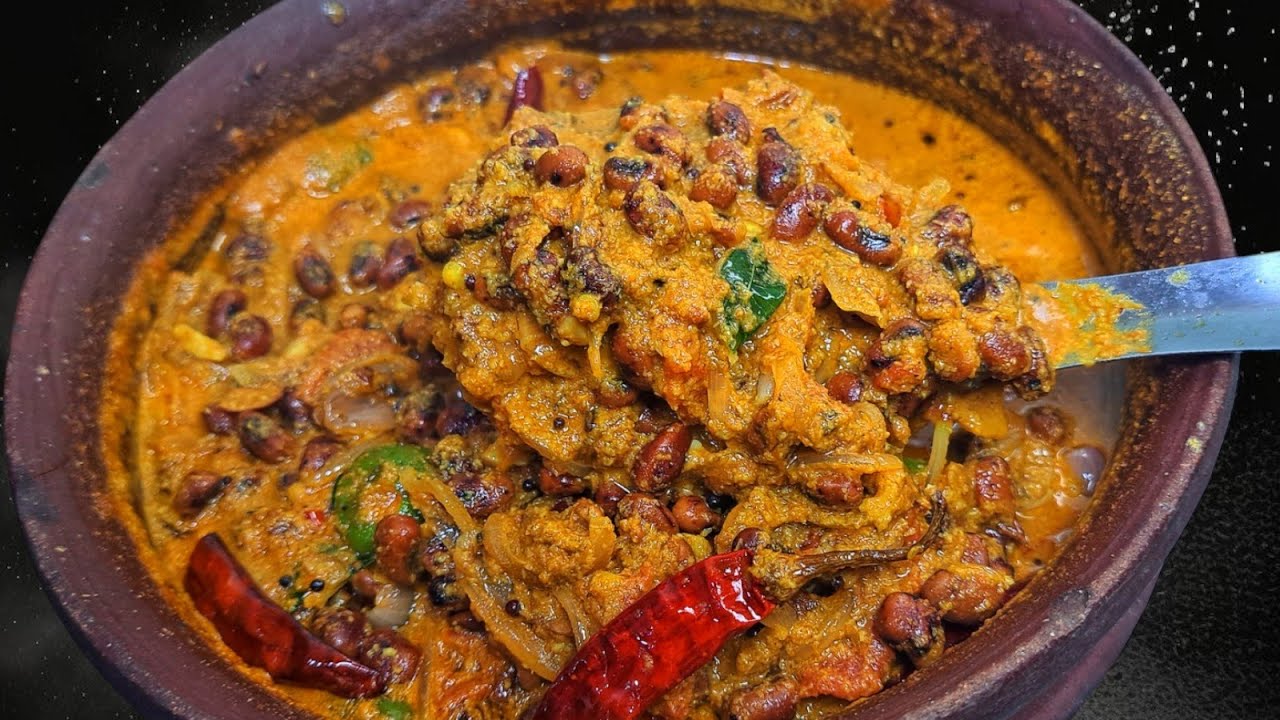 പാലക്കാടൻ സ്റ്റൈല്‍ വെള്ളപ്പയര്‍ പുളി😋 Red Cow Peas Curry Recipe in Malayalam | Vanpayar Vella Payar