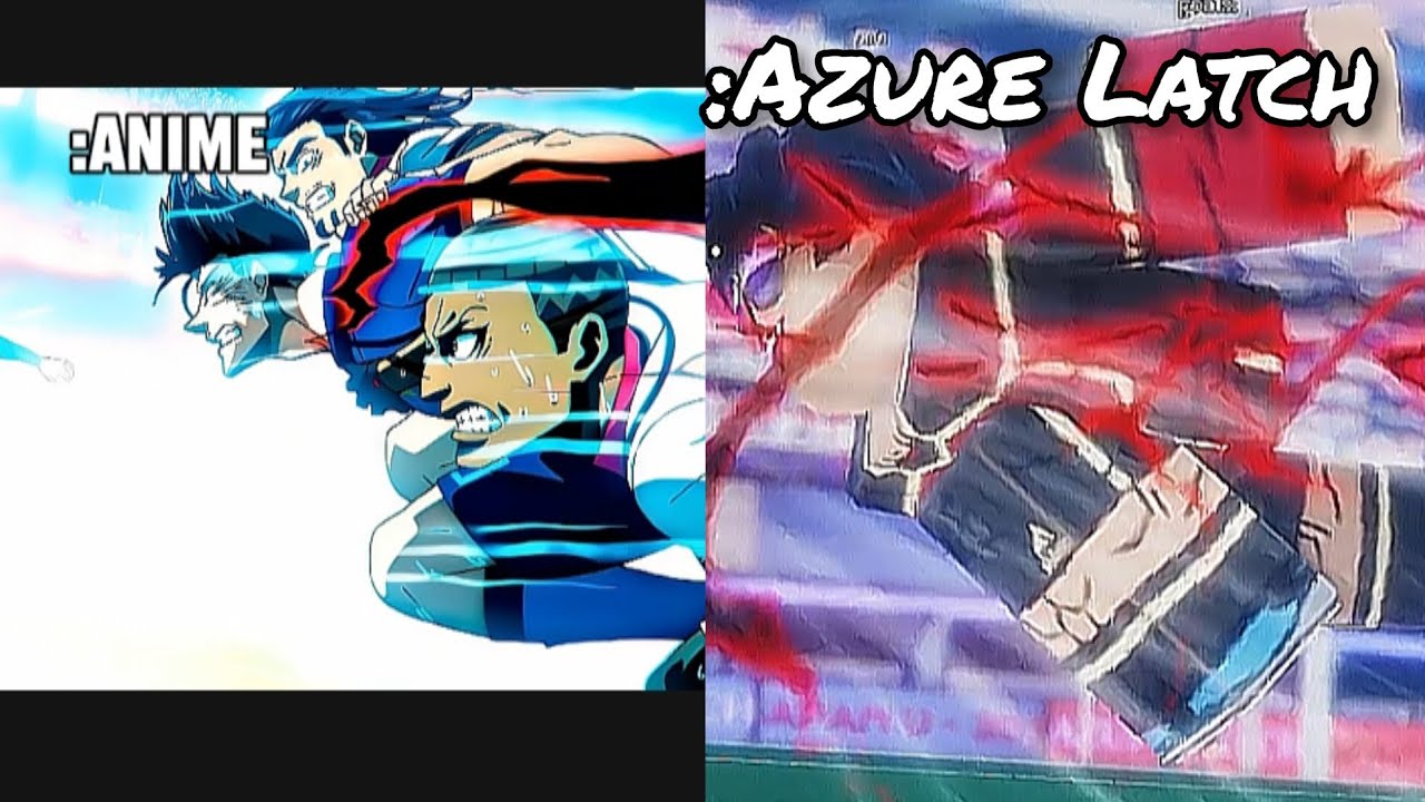 Barou Showcase Comparsion |Azure Latch vs Anime| - YouTube