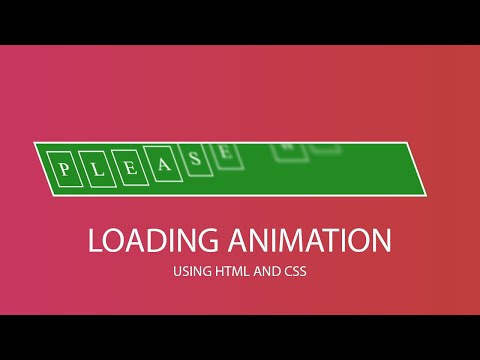 CSS Loading Animation | Awesome Loading Animation Full Video Tutorial | HTML AND CSS TIPS AND TRICKS
