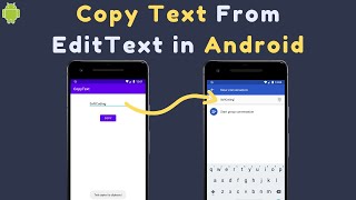 How to Copy Text From EditText in Android | Copy and Paste Using Clipboard in Android Studio screenshot 1