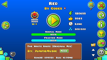 [Insane Demon] Red by Codex - Geometry Dash | Henry03