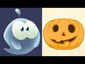 Om Nom Spooky Stories : Learn How To Draw Halloween Monsters | Funny Cartoons for Kids