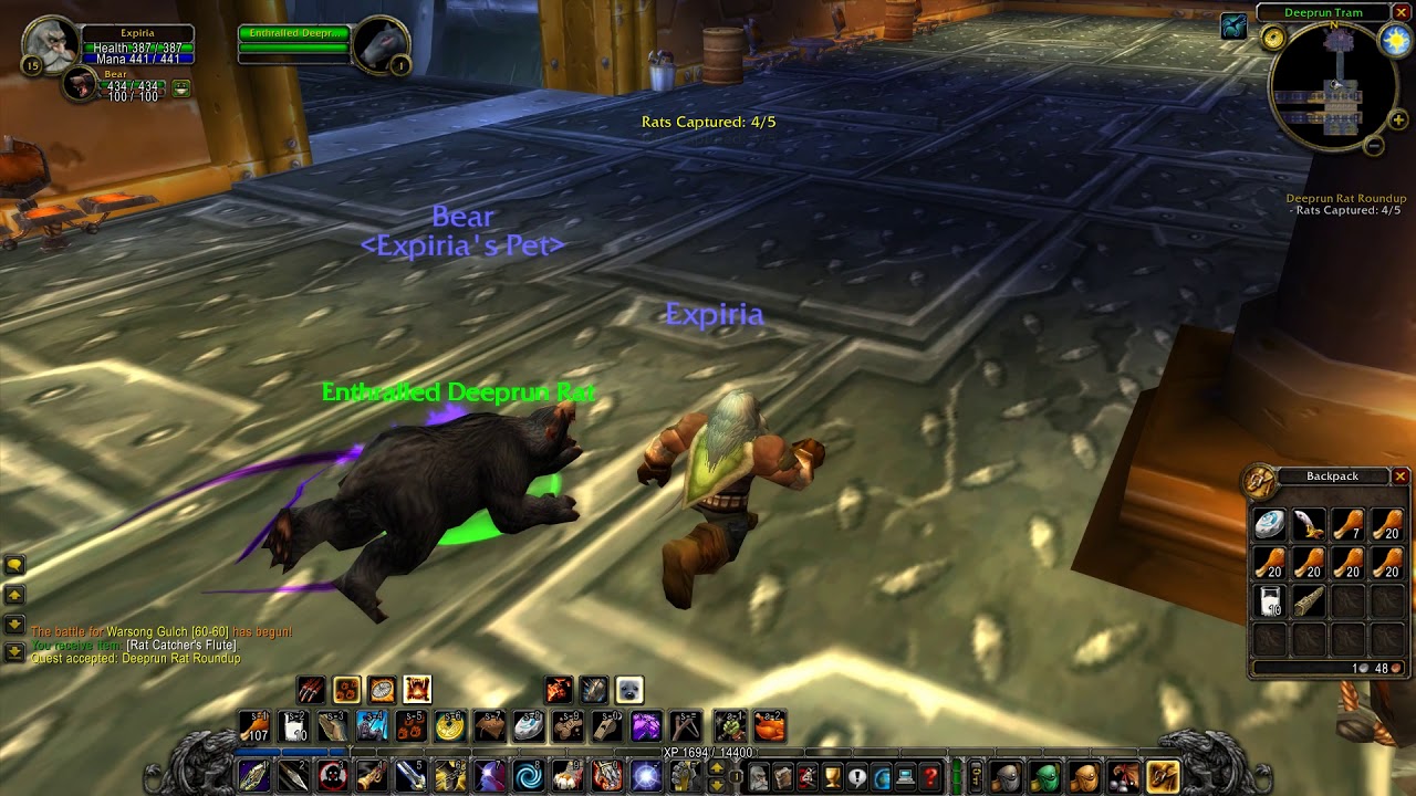 World of Warcraft: Deeprun Tram: Deeprun Rat Roundup