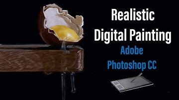 "Egg broken  " Realistic  Step by Step Digital Painting in photoshop cc