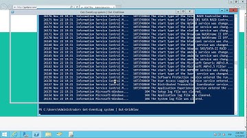 Windows Server 2012 R2 - Registro de eventos de Windows con PowerShell
