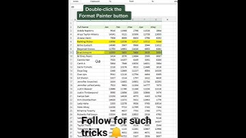 Double click format panter