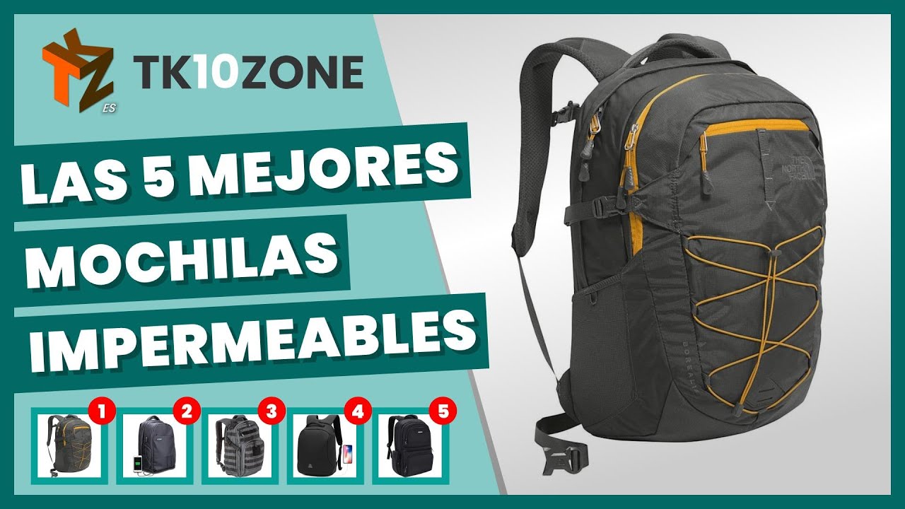 Las 5 mejores mochilas impermeables - YouTube