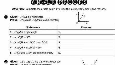 Angle proofs