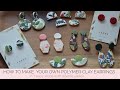 Make your own polymer clay earrings in 7 steps with @ferne.atelier