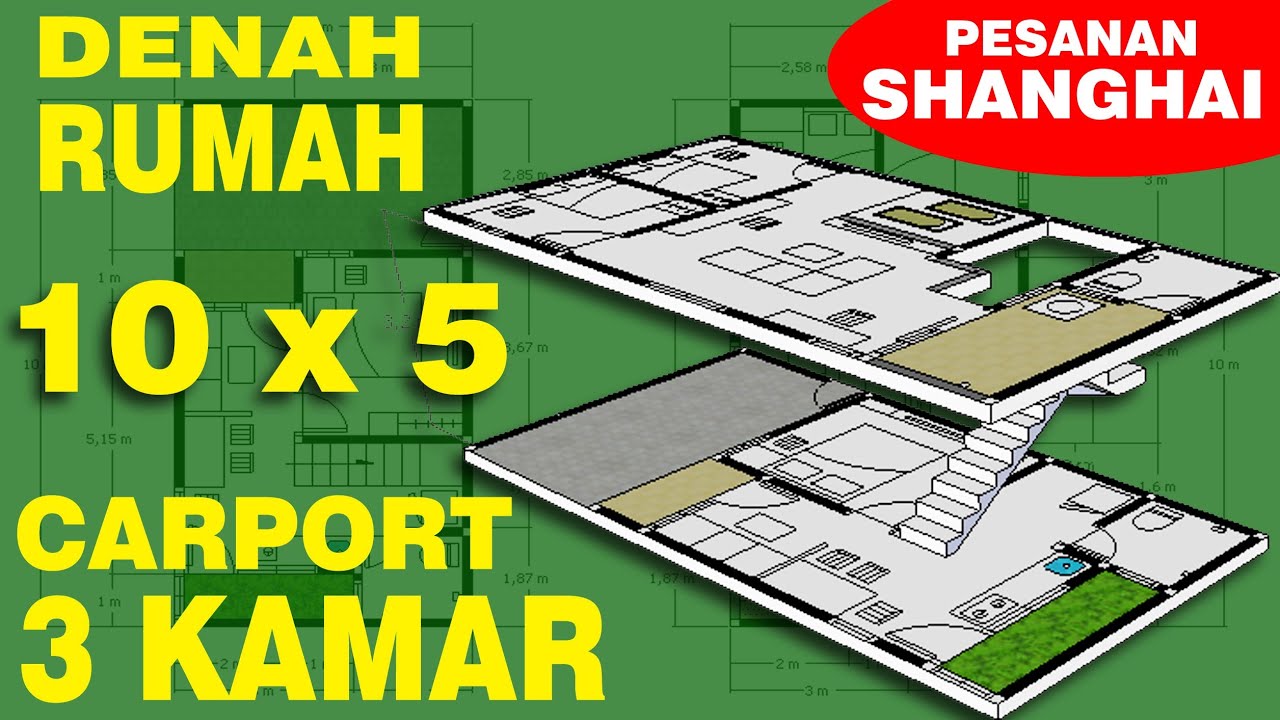 Rumah dari Shanghai - 10x5 Lantai 2 kamarnya 3