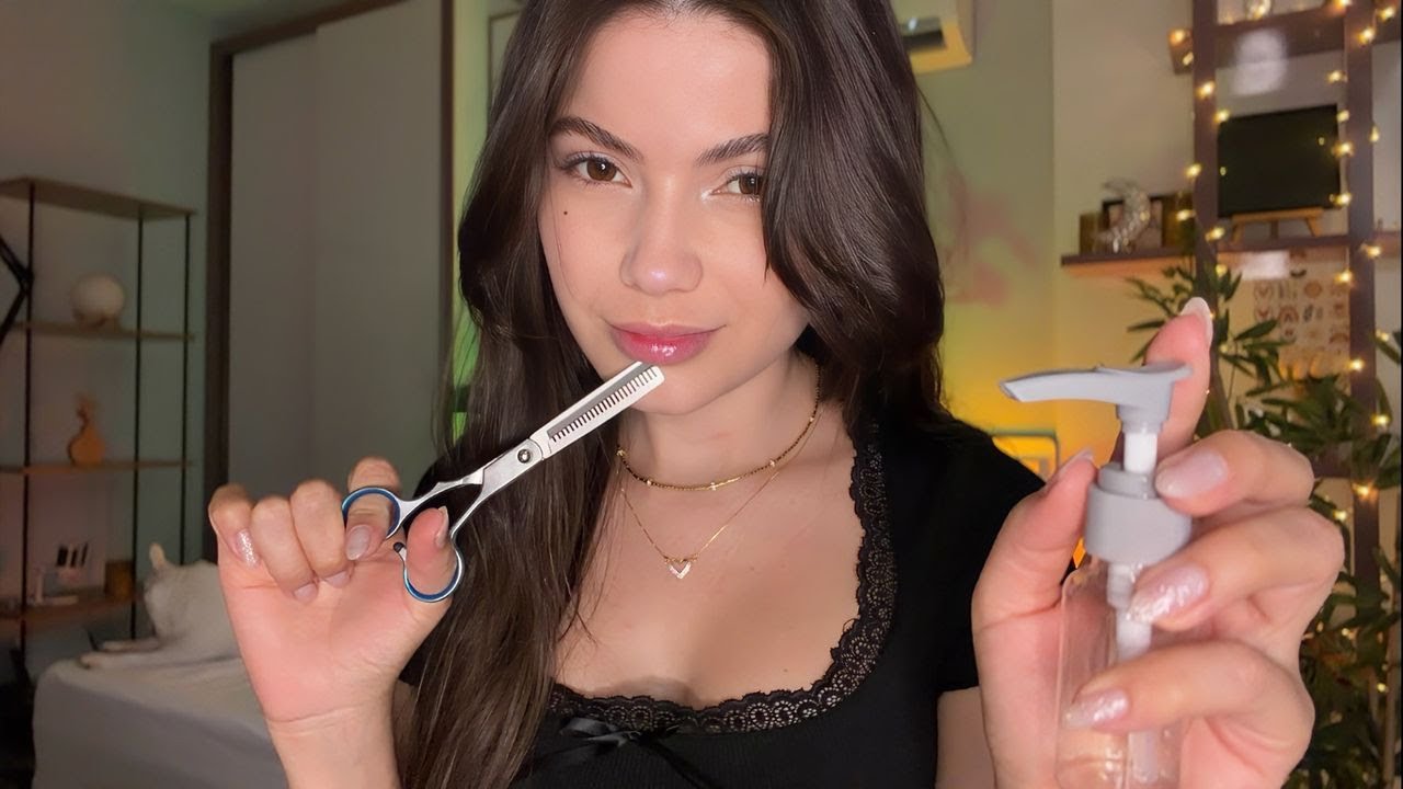 ASMR CORTE DE CABELO MASCULINO💇💙