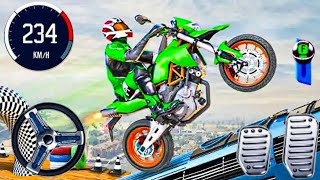 Mega Ramp Bike Dirt Racing Simulator - Extreme Motocross Stunts GT Bike Racer - Android GamePlay #1 screenshot 1