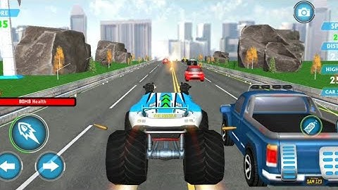 Monster Truck Racing Games: Transform Robot games Android Gameplay