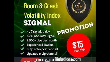 Volatility Index Signals .Boom and Crash Signals (Deriv Broker)