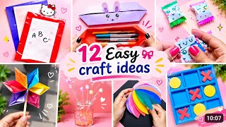 How To Make 12 Easy Craft Ideas | Fun & Creative DIY Projects