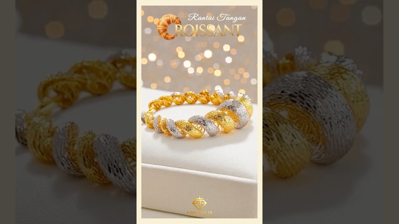 ✨ RANTAI TANGAN CROISSANT, KEUNIKAN GAYA MODEN ✨ 
