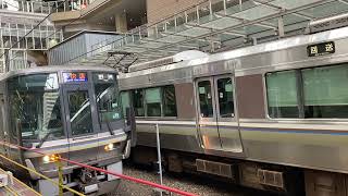 JR京都線223系快速野洲行き　大阪発車！