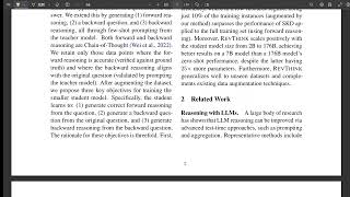 Reverse Thinking Makes LLMs Stronger Reasoners