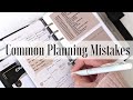 Most Common Planning Mistakes | Collab with Smplans