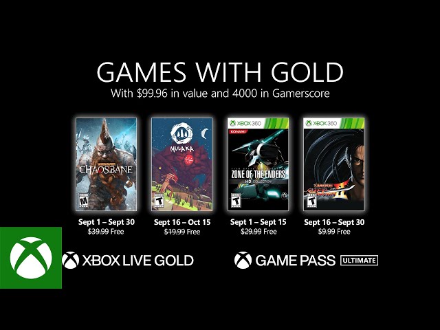 Xbox Announces September's Games with Gold - KeenGamer