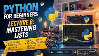 Python Programming - Lecture 8 |  Creating and accessing lists | Modifying lists | lists Methods