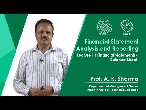 Lecture-11- Financial Statements - Balance Sheet