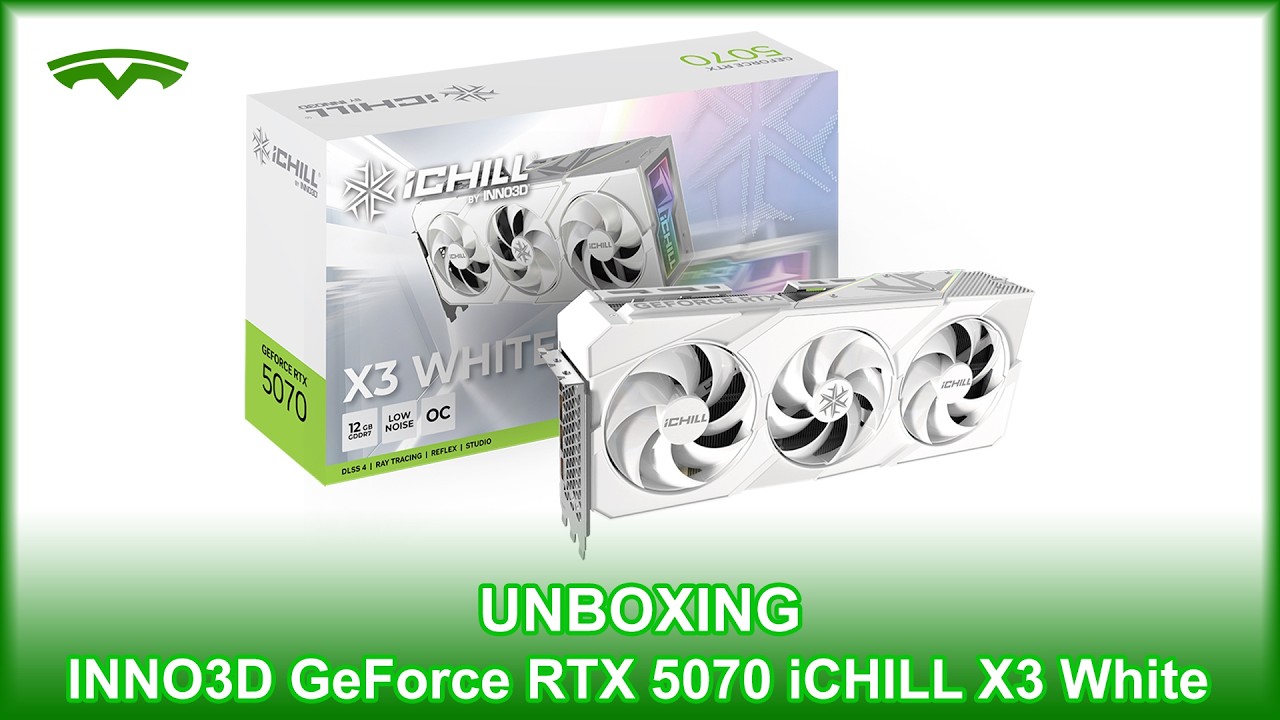 Unbox INNO3D GeForce RTX 5070 iCHILL X3 White | Tech Unboxing
