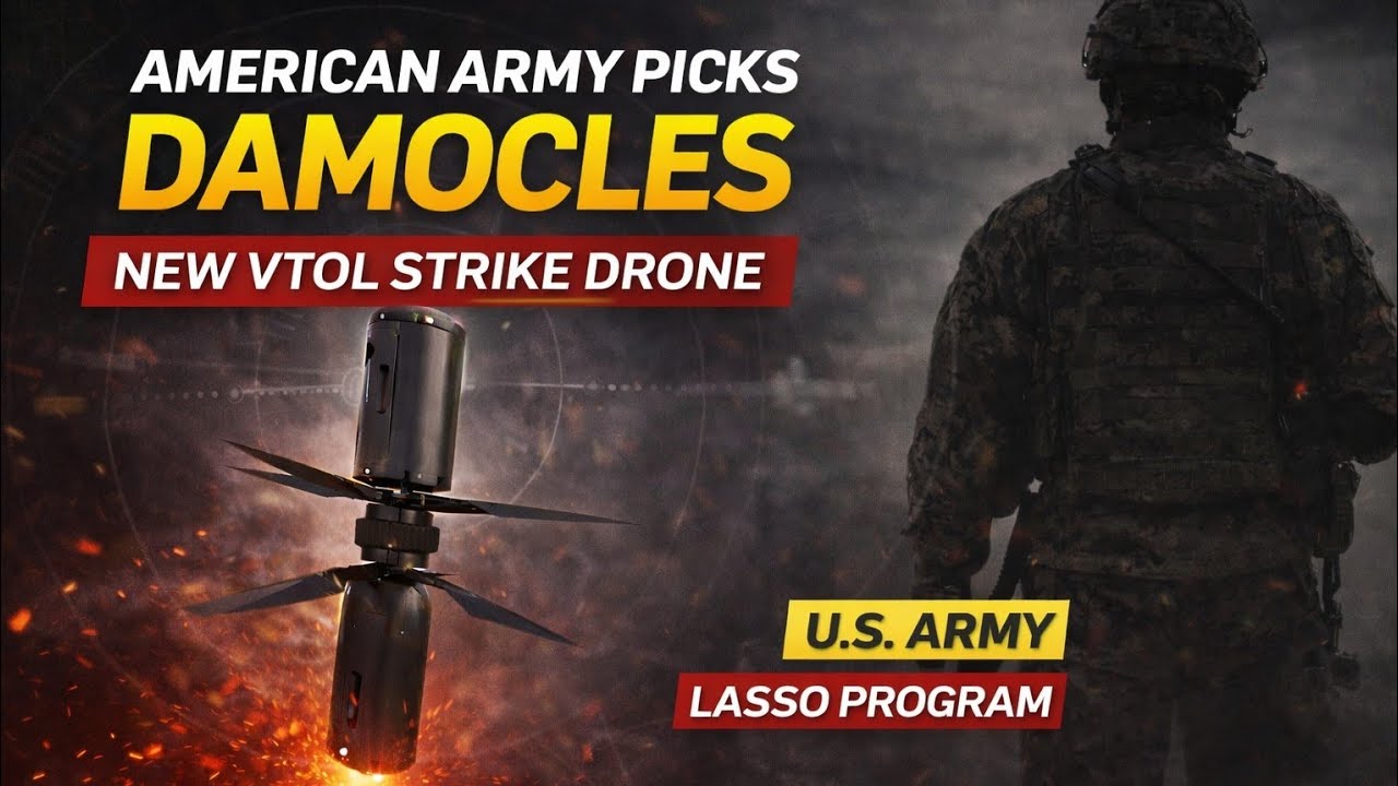 Lasso Program U.S. Army Selects Damocles Strike Drone | Textron’s VTOL Loitering ...