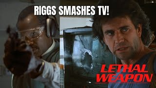 Lethal Weapon Director's Cut: Riggs Smashes His TV + Murtaugh's Range Practice + New Color TV