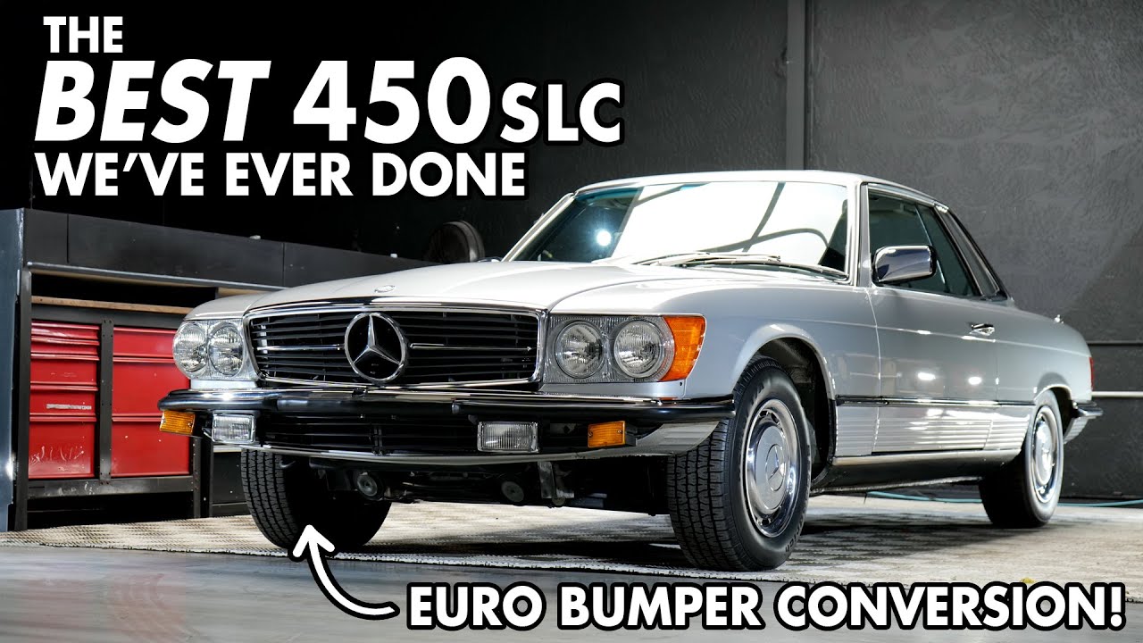 Transforming a Mercedes 450SLC – Full Euro Bumper Conversion & Ultimate Detail!