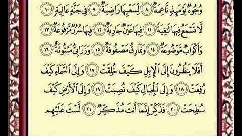 سورة الغاشية للشيخ ماهر المعيقلي 088 Al Qashyah