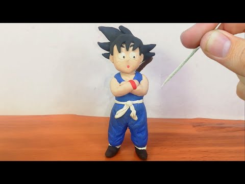 GOKU CHIQUITO como hacer a goku niño de plastilina - dragon ball