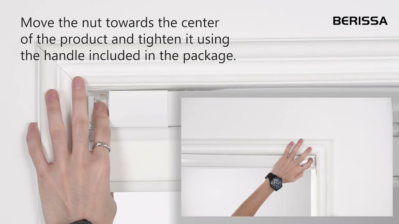 Berissa No Drill Top Down Bottom Up Blackout Honeycomb Cellular Shades - Installation Instructions