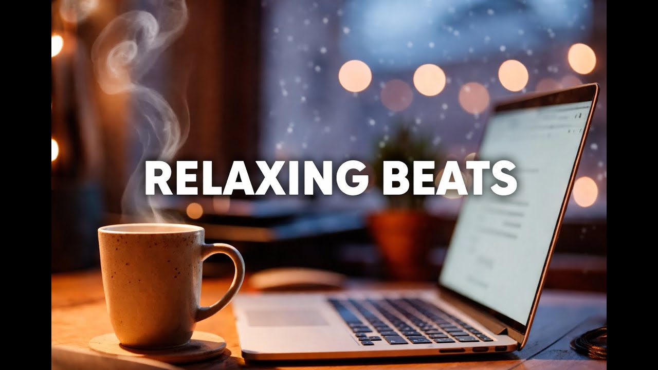 Snowy Night Study ☕❄️ | Cozy Beats for Focus & Relaxation