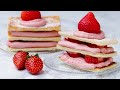 いちごのミルフィーユチーズケーキ〜パイシートで作れる♪〜 / Strawberry Mille-Feuille Cheesecake