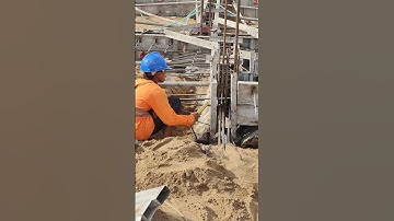 Technical welding rebar with formwork for ground beam