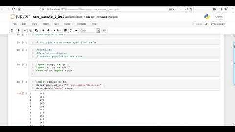 7. One Sample t test in Python