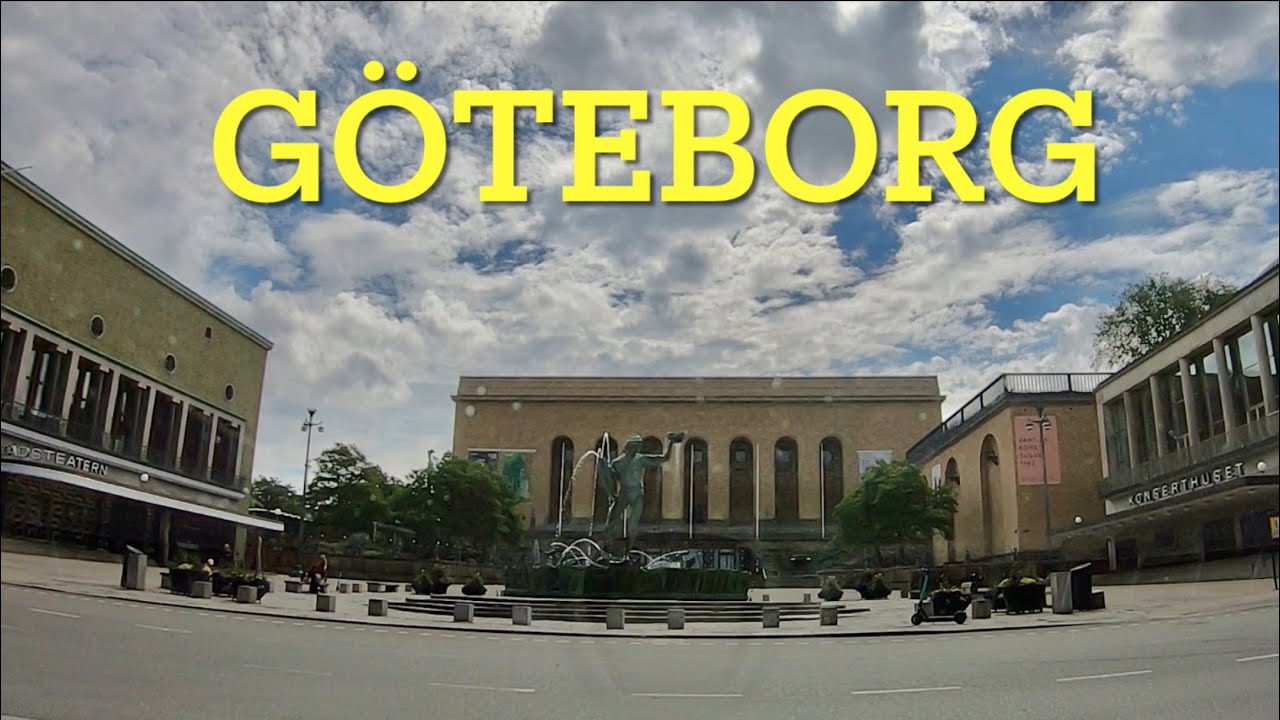 Göteborg, Sweden. Dashcam driving.