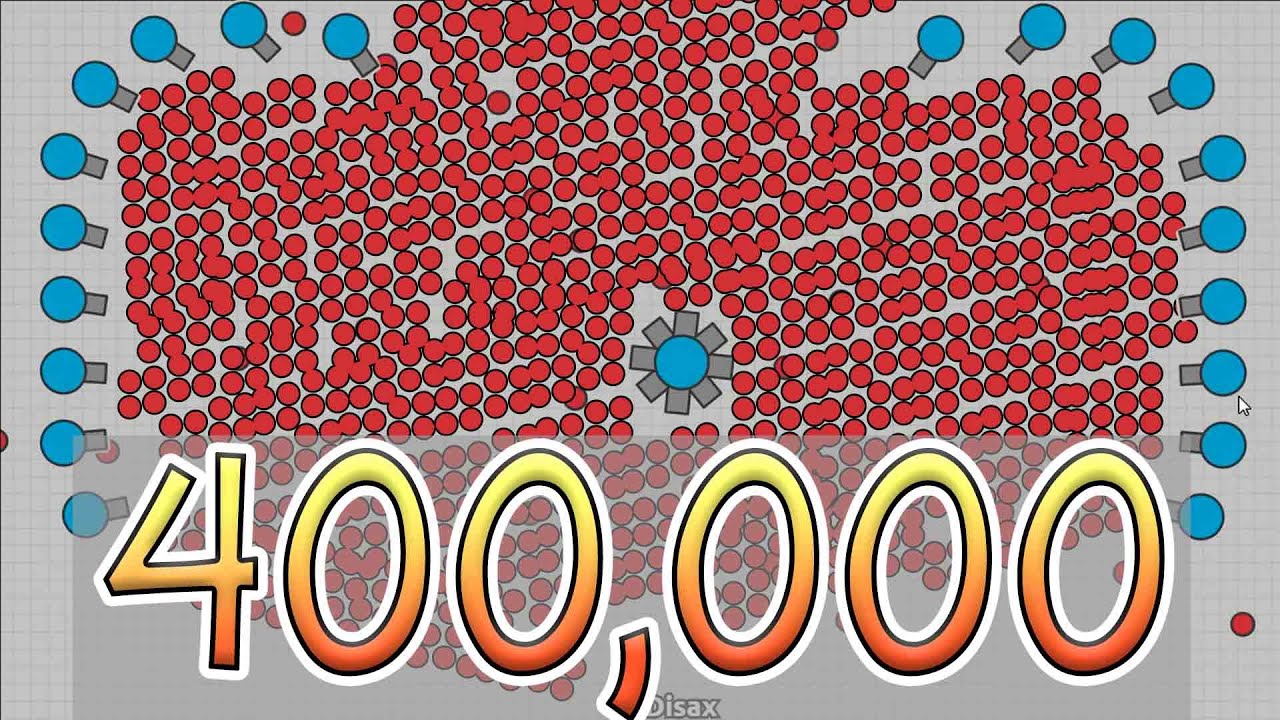 DIEP.IO 400K SCORE WORLD RECORD ATTEMPT | Disax - YouTube