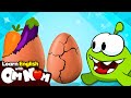 Vegetables for Kids + Sizes Learning | Surprise Eggs with Om Nom