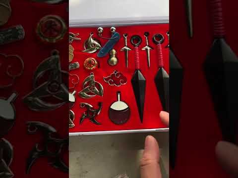 Naruto Minato Kunai Uchiha Sharingan Pendants Anime Giftbox