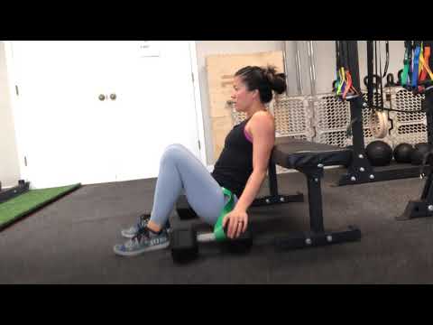 Dumbbell Banded Hip Thrust