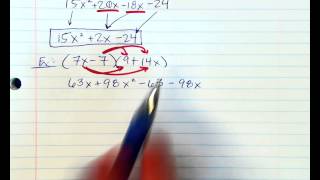 Multiplying Binomials with Distributive Property