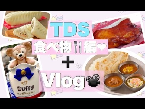 Tds ディズニーシーのパーク内のオススメの食べ物 編 Vlog Youtube