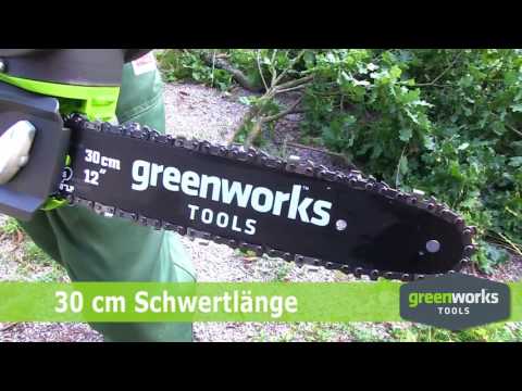 Обзор Пила цепная аккумуляторная GREENWORKS G40CS30