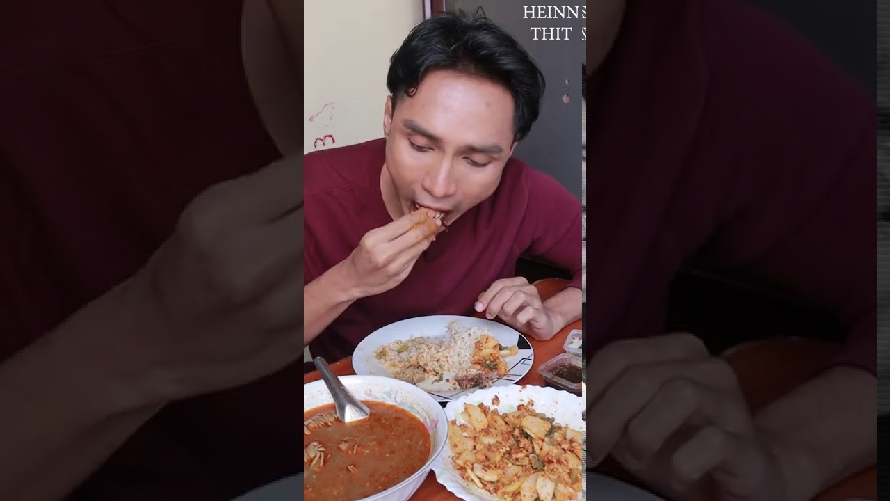 Fermented Radish Salad, Chicken Intestine Curry from Mandalay (မန်းလေးမုန်လာချဉ်သုပ်နှင့်ကြက်အူဟင်း)