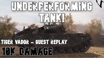An Underperforming Tank: 10K Damage: Tiger Vador - Guest Replay: World of Tanks Console