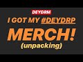 I got my deydrp shirt  unpacking  deydrm