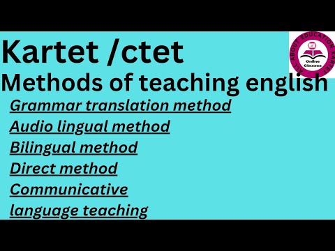 Tet ctet kartet-methods of teaching english for paper1 & paper2 - YouTube