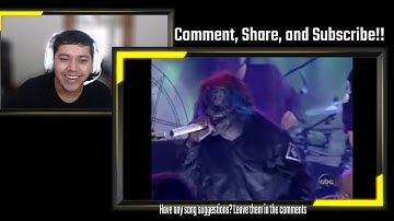 SlipKnoT The Blister Exists - live kimmel (UN-EDITED REACTION)